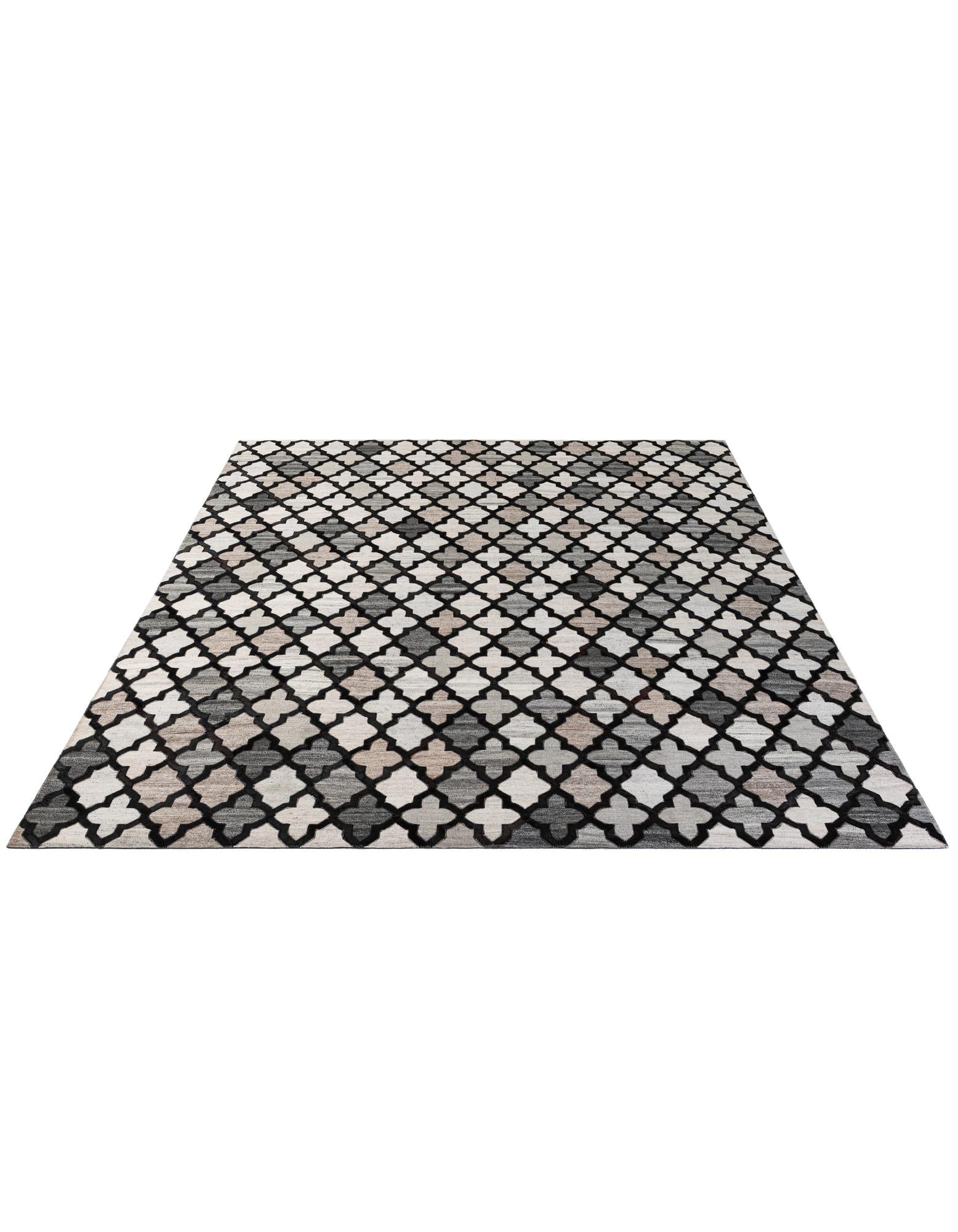 8' x 9' 10 Cowhide - Patchwork Rug