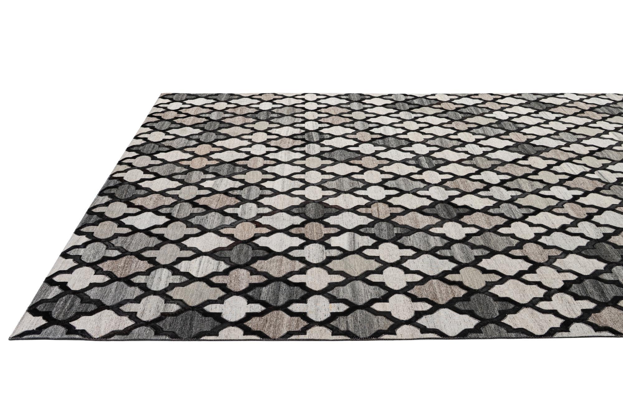 8' x 9' 10 Cowhide - Patchwork Rug