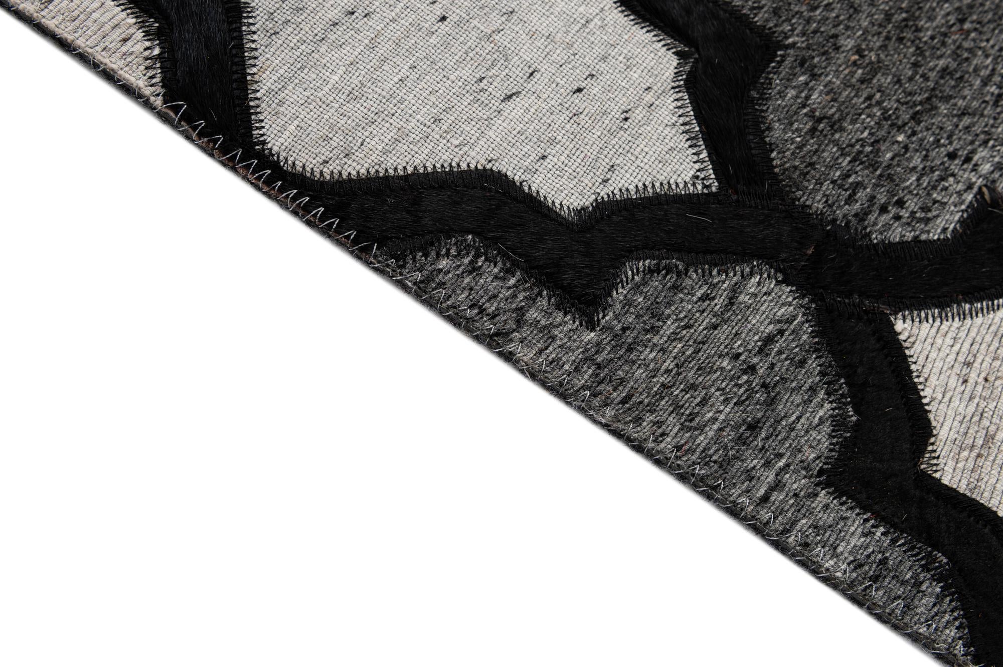 8' x 9' 10 Cowhide - Patchwork Rug