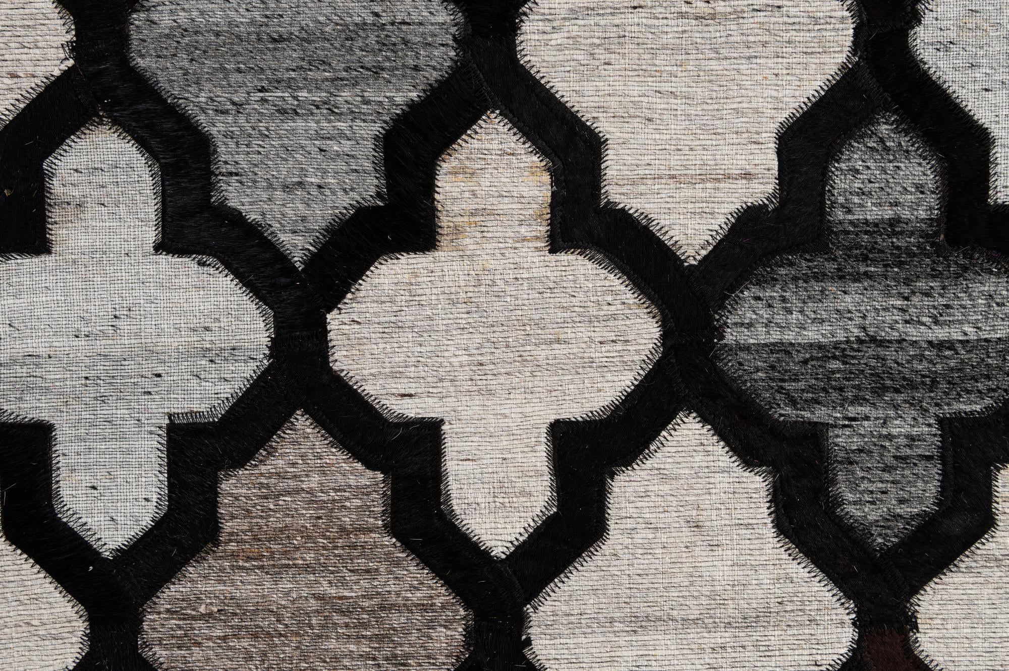 8' x 9' 10 Cowhide - Patchwork Rug