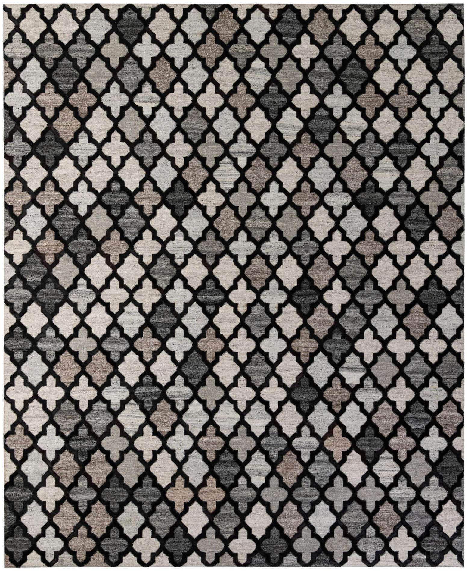8' x 9' 10 Cowhide - Patchwork Rug