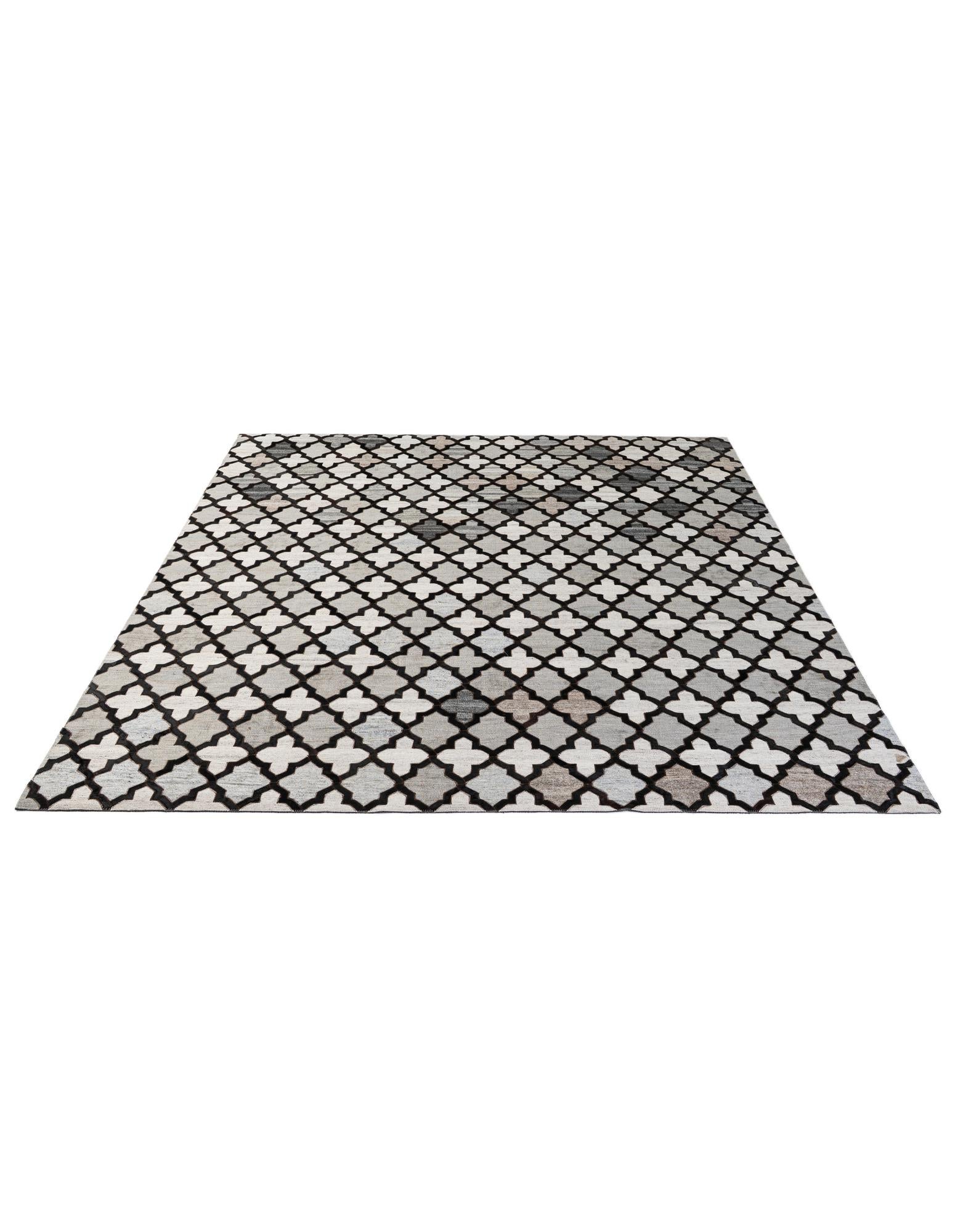 8' 1 x 9' 11 Cowhide - Patchwork Rug