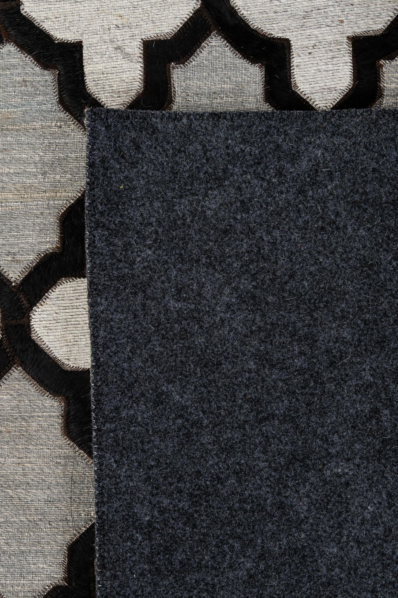 8' 1 x 9' 11 Cowhide - Patchwork Rug