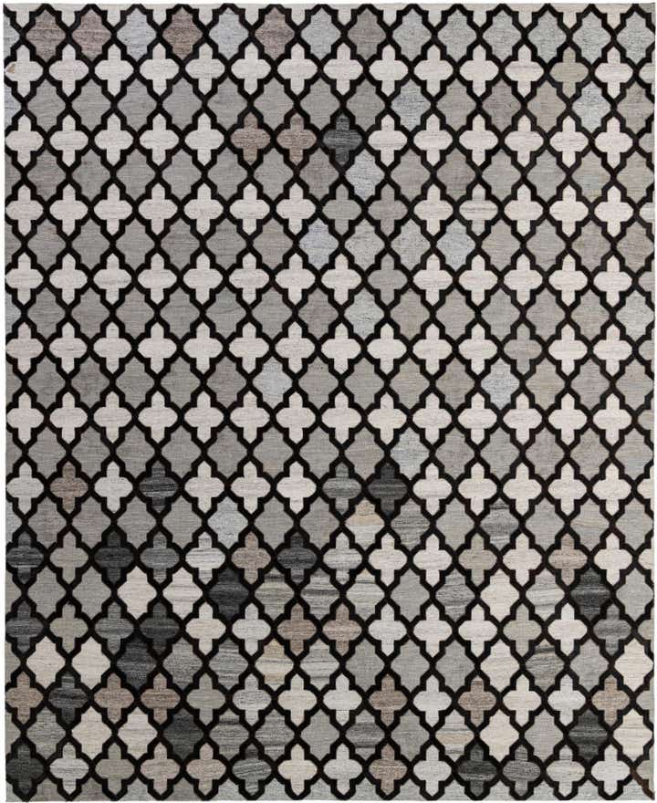 8' 1 x 9' 11 Cowhide - Patchwork Rug