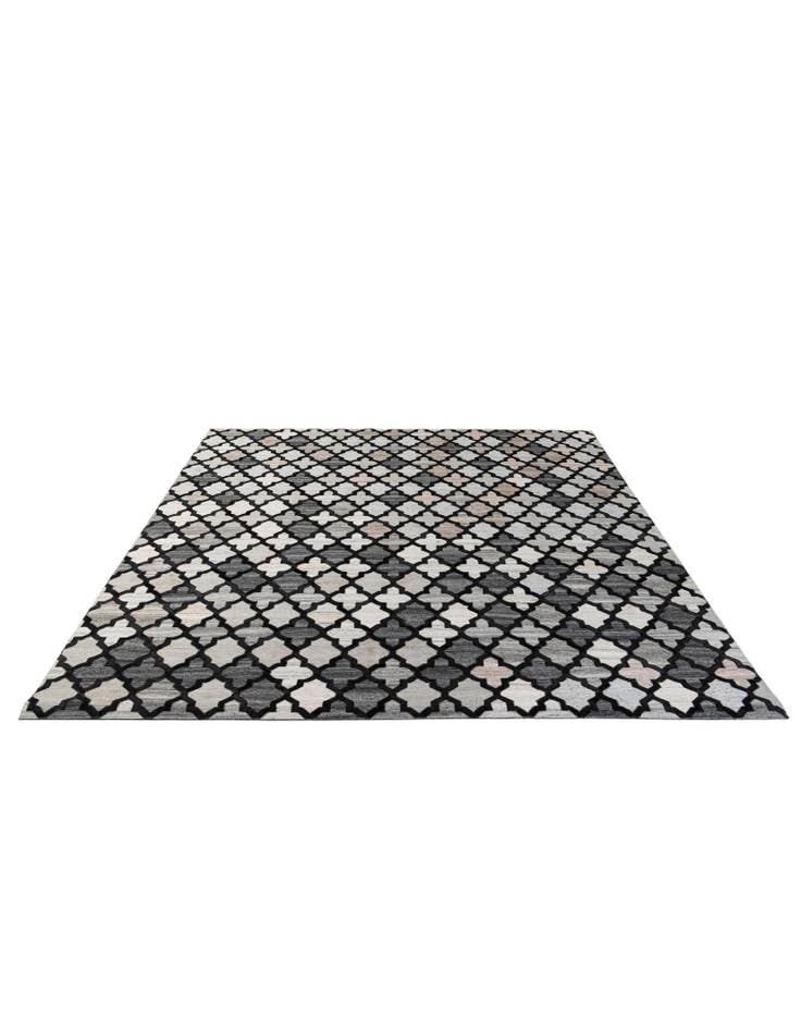 Detail image of 8' 1 x 9' 11 Cowhide - Patchwork Rug