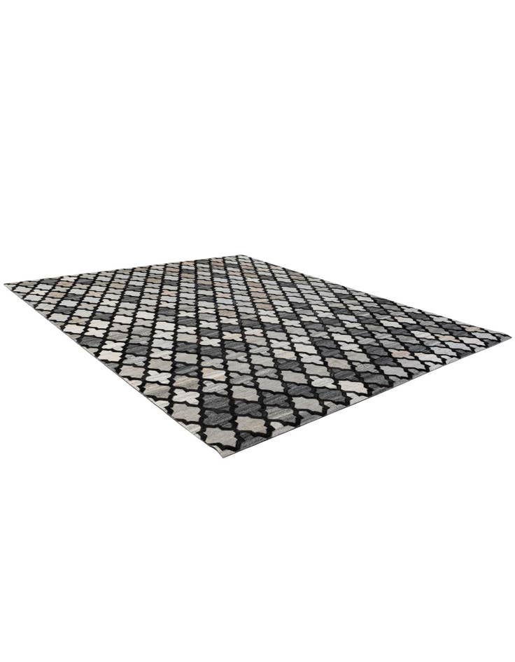 Detail image of 8' 1 x 9' 11 Cowhide - Patchwork Rug
