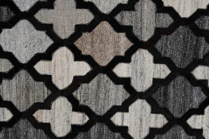 8' 1 x 9' 11 Cowhide - Patchwork Rug