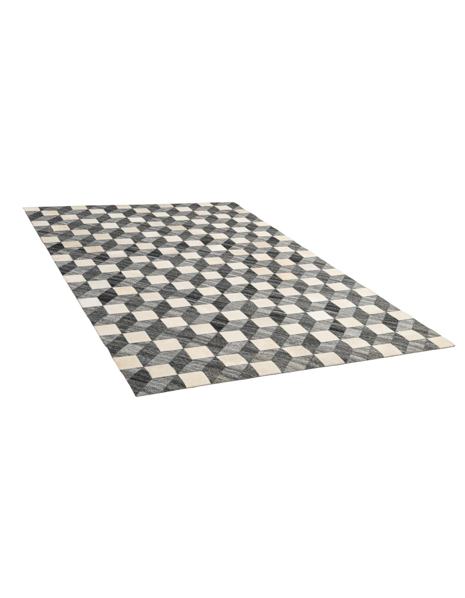 4' 11 x 7' 9 Cowhide - Patchwork Rug