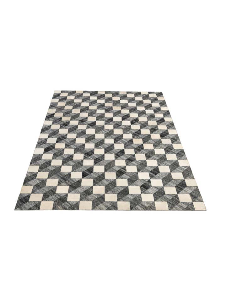 4' 11 x 7' 9 Cowhide - Patchwork Rug