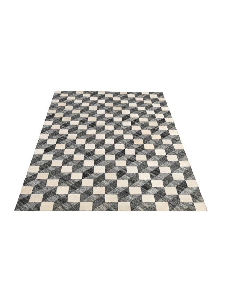Detail image of 4' 11 x 7' 9 Cowhide - Patchwork Rug