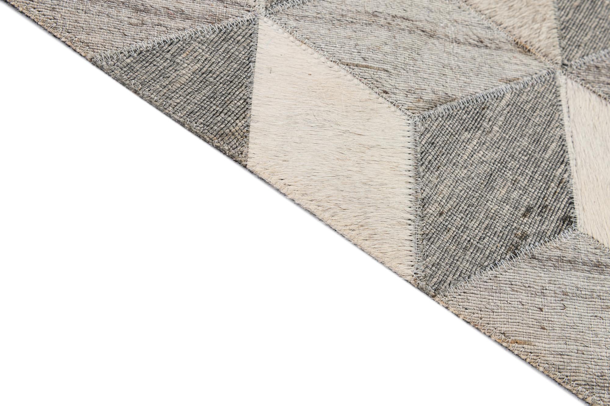 5' x 8' 1 Cowhide - Patchwork Rug