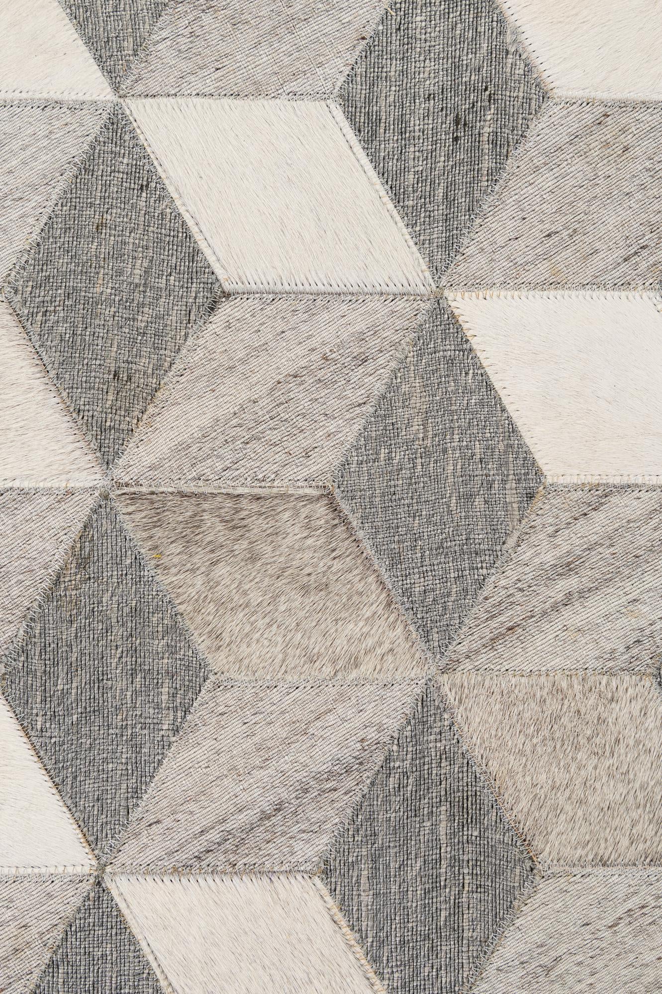 5' x 8' 1 Cowhide - Patchwork Rug
