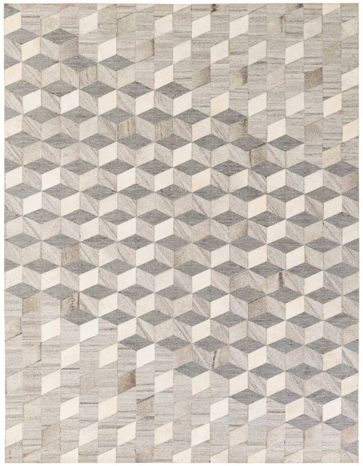 Detail image of 5' x 8' 1 Cowhide - Patchwork Rug