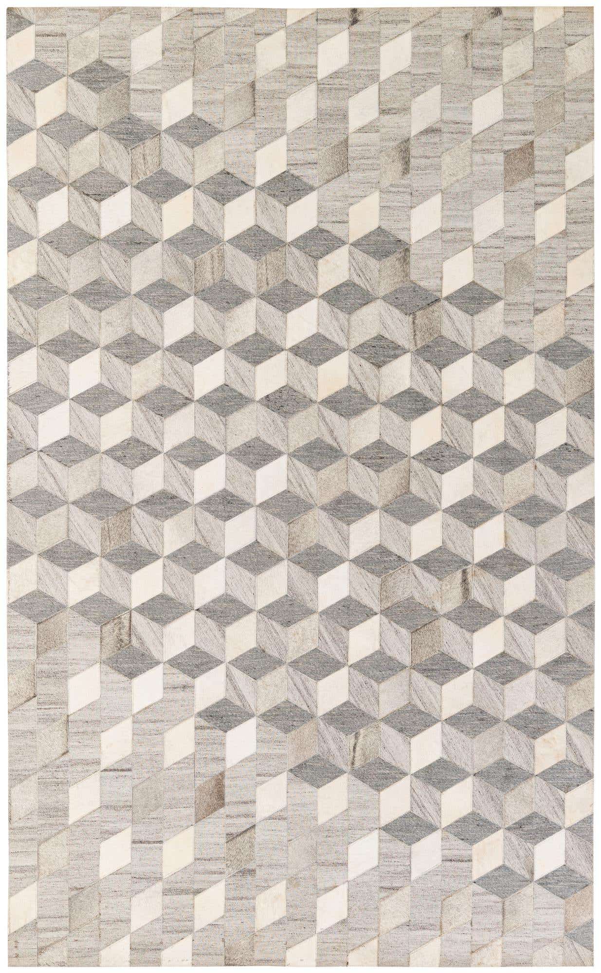 5' x 8' 1 Cowhide - Patchwork Rug