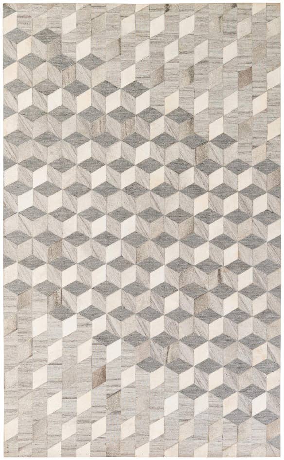 Detail image of 5' x 8' 1 Cowhide - Patchwork Rug