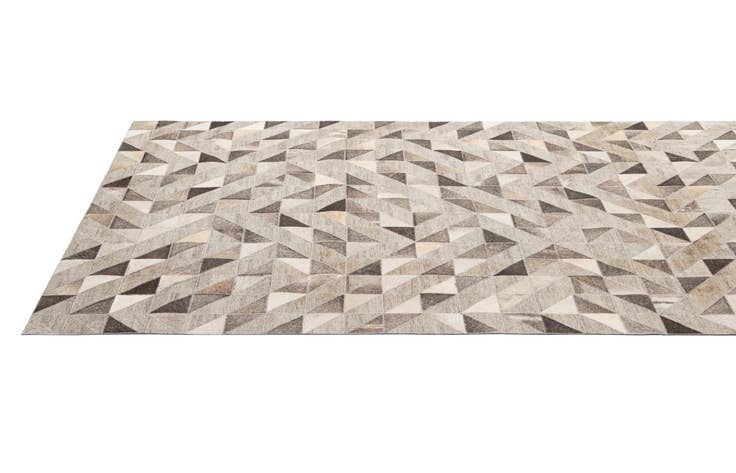 Detail image of 4' 10 x 7' 8 Cowhide - Patchwork Rug