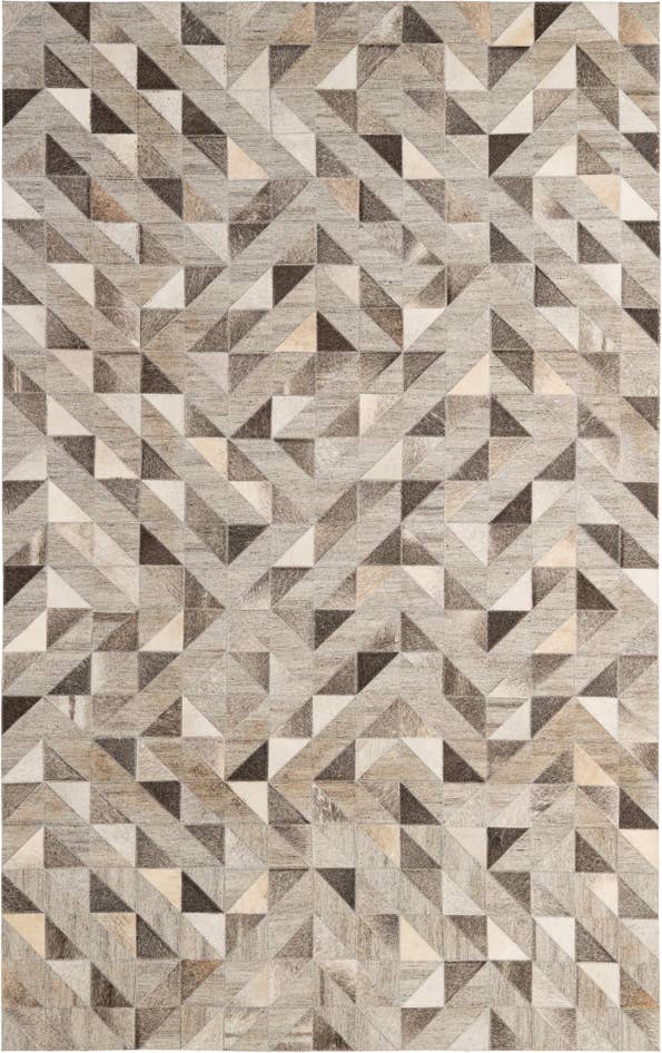 Detail image of 4' 10 x 7' 8 Cowhide - Patchwork Rug