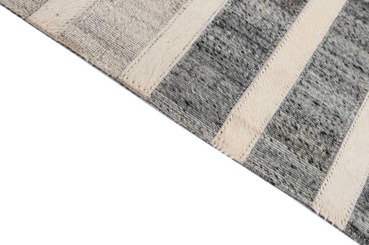Detail image of 4' 11 x 7' 11 Cowhide - Patchwork Rug
