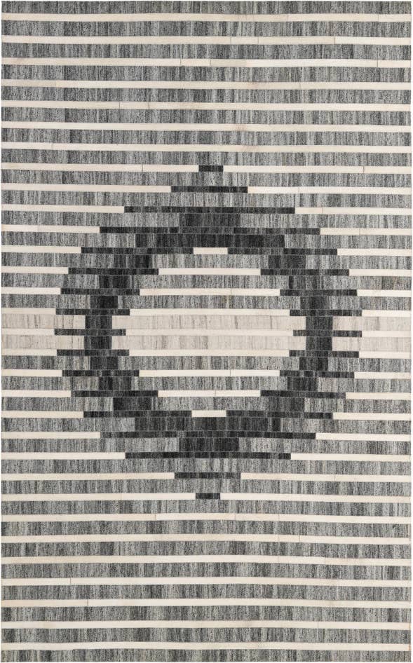 Detail image of 4' 11 x 7' 11 Cowhide - Patchwork Rug