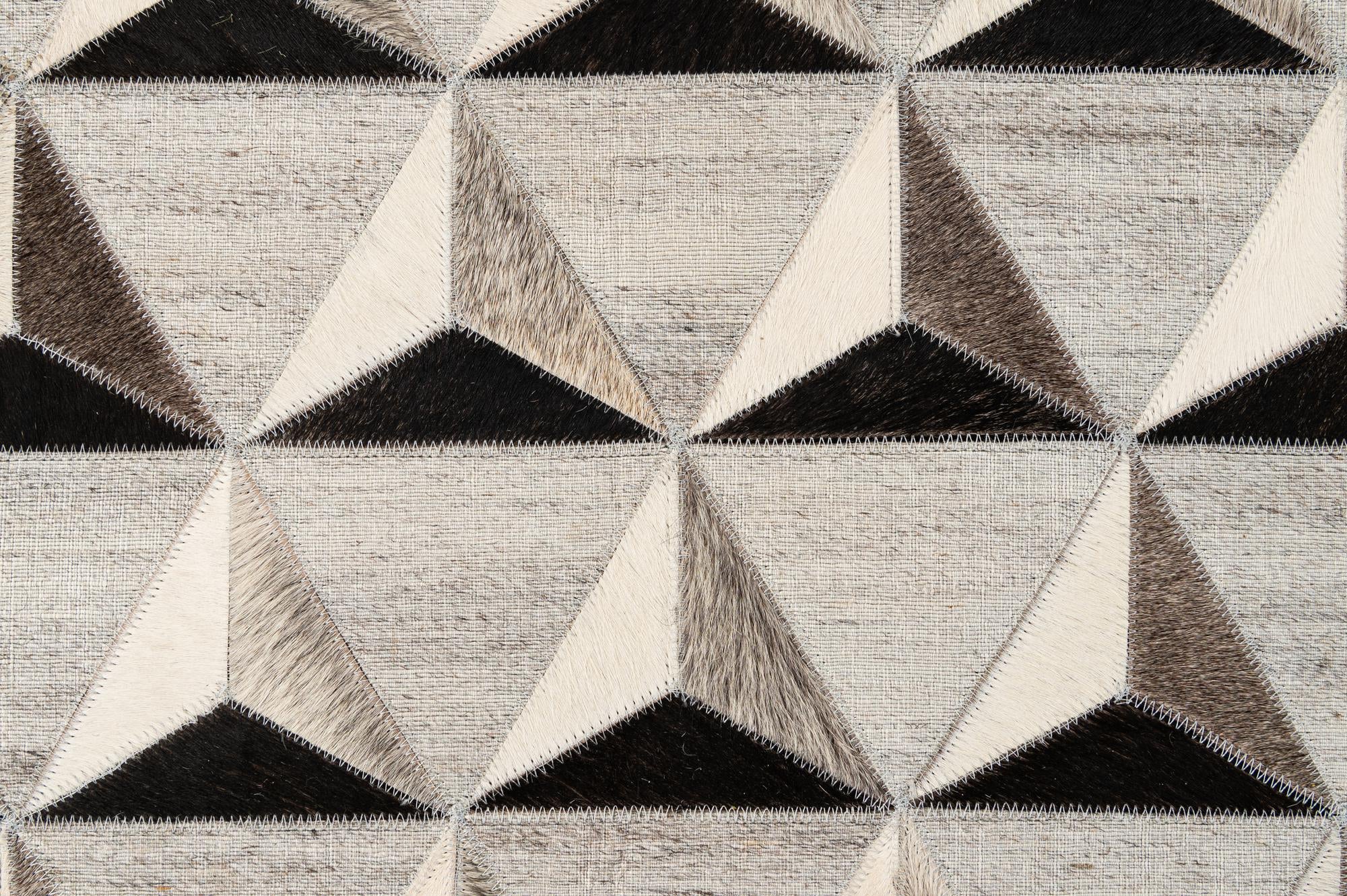4' 11 x 7' 11 Cowhide - Patchwork Rug