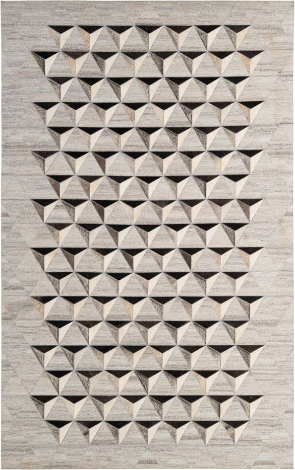 Detail image of 4' 11 x 7' 11 Cowhide - Patchwork Rug