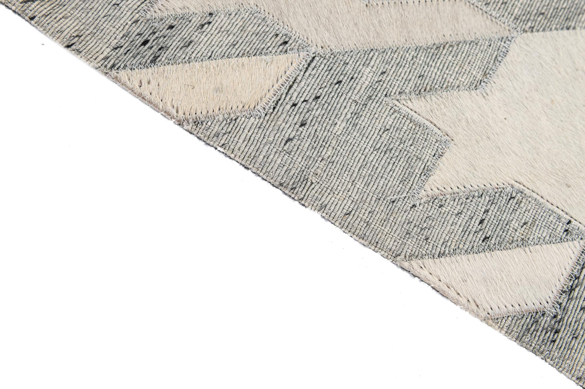 5' 1 x 7' 11 Cowhide - Patchwork Rug