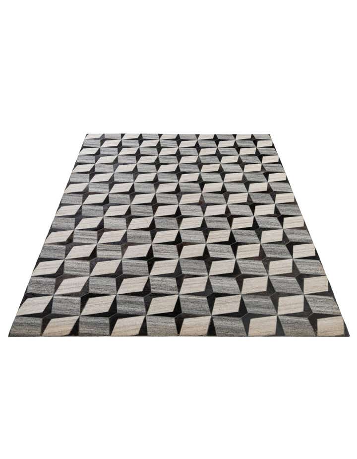 5' 2 x 8' 1 Cowhide - Patchwork Rug