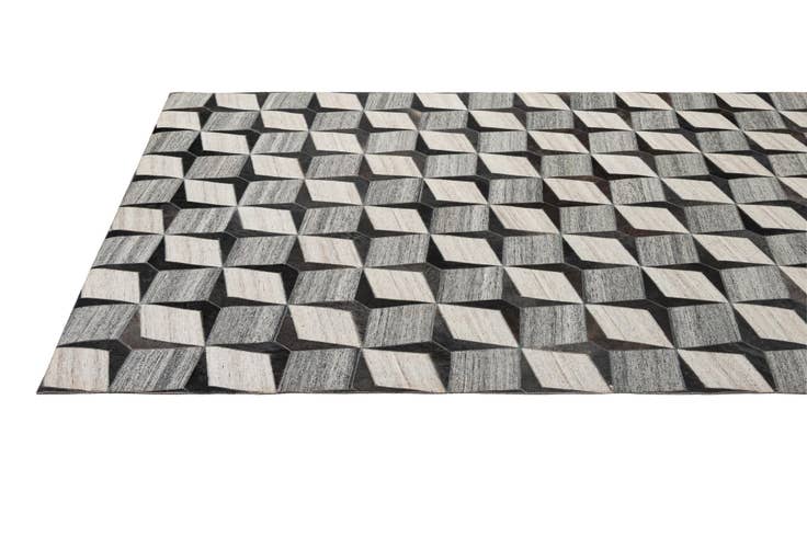 Detail image of 5' 2 x 8' 1 Cowhide - Patchwork Rug
