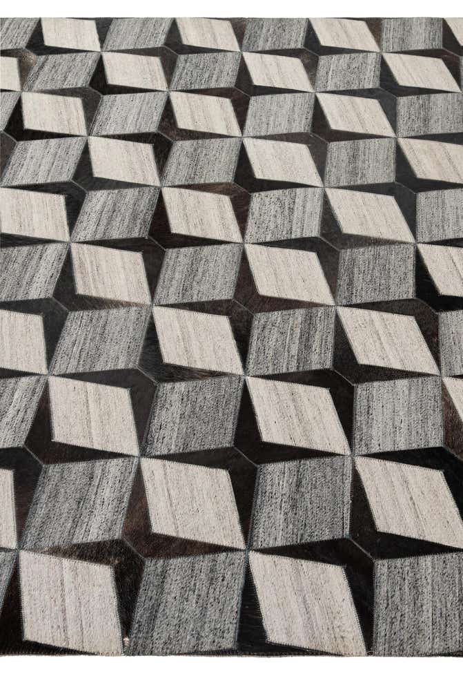 5' 2 x 8' 1 Cowhide - Patchwork Rug