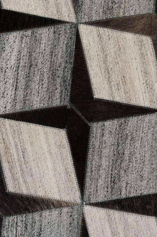 5' 2 x 8' 1 Cowhide - Patchwork Rug