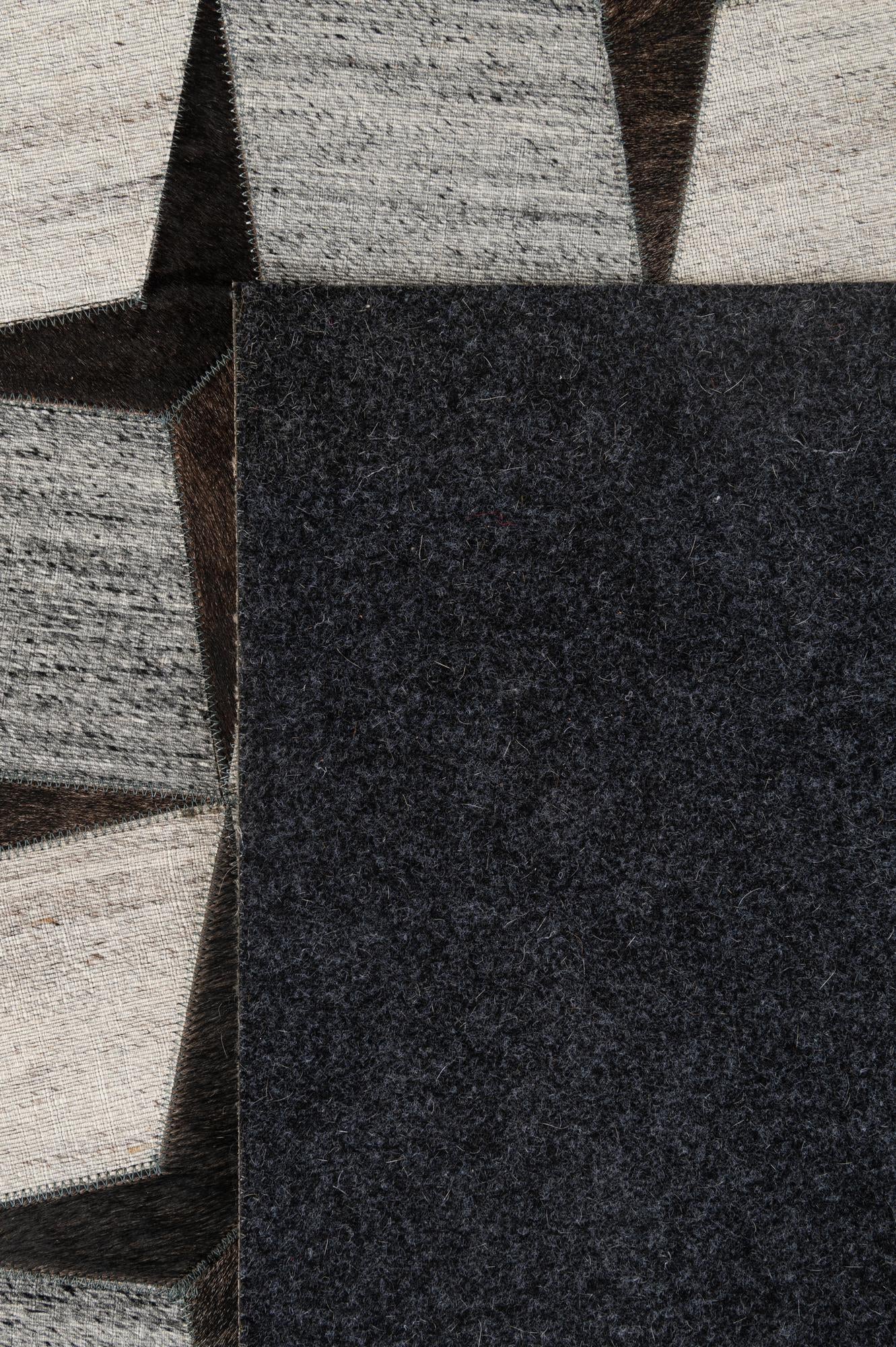 5' 2 x 8' 1 Cowhide - Patchwork Rug