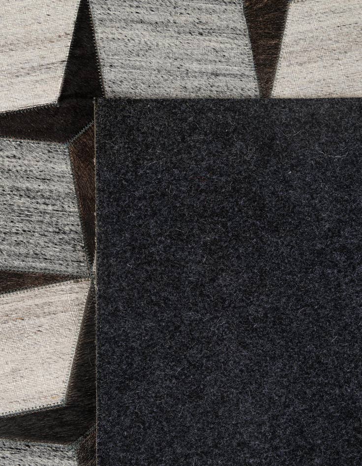 Detail image of 5' 2 x 8' 1 Cowhide - Patchwork Rug