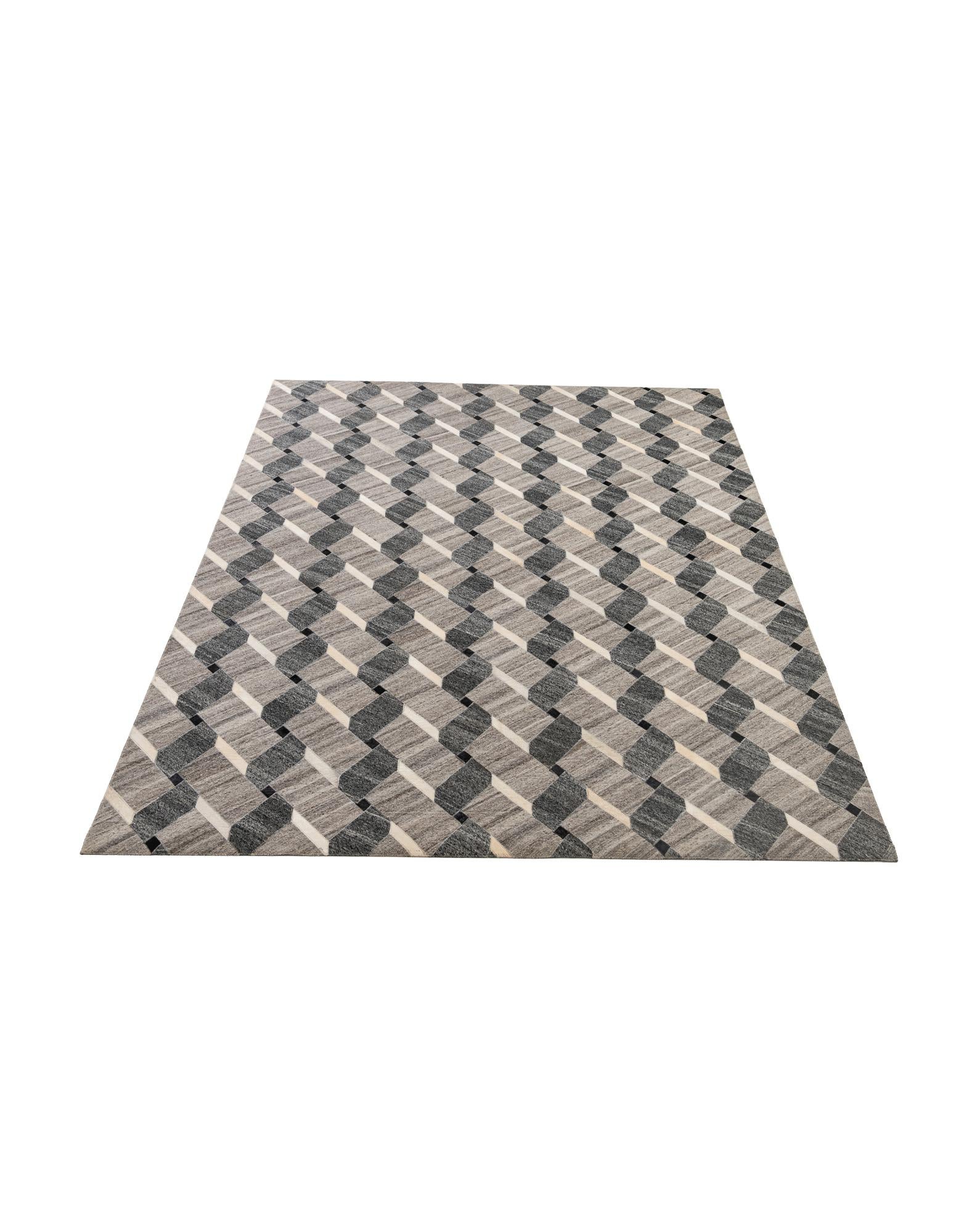 5' 2 x 7' 11 Cowhide - Patchwork Rug