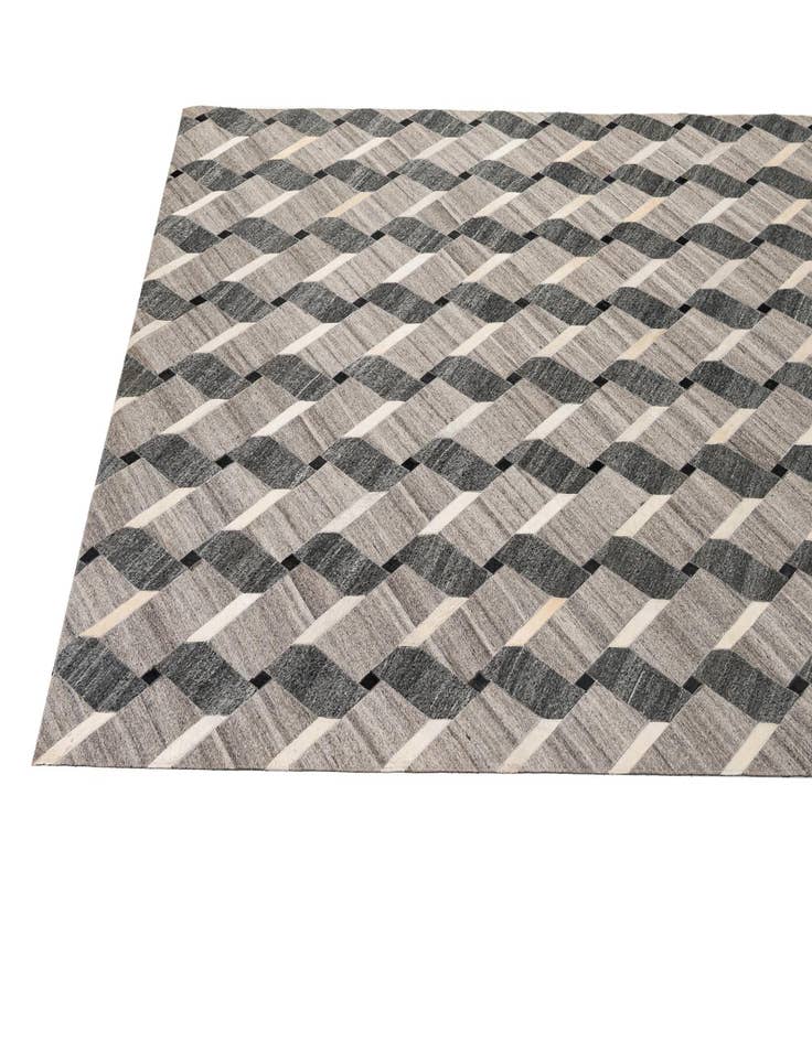 Detail image of 5' 2 x 7' 11 Cowhide - Patchwork Rug