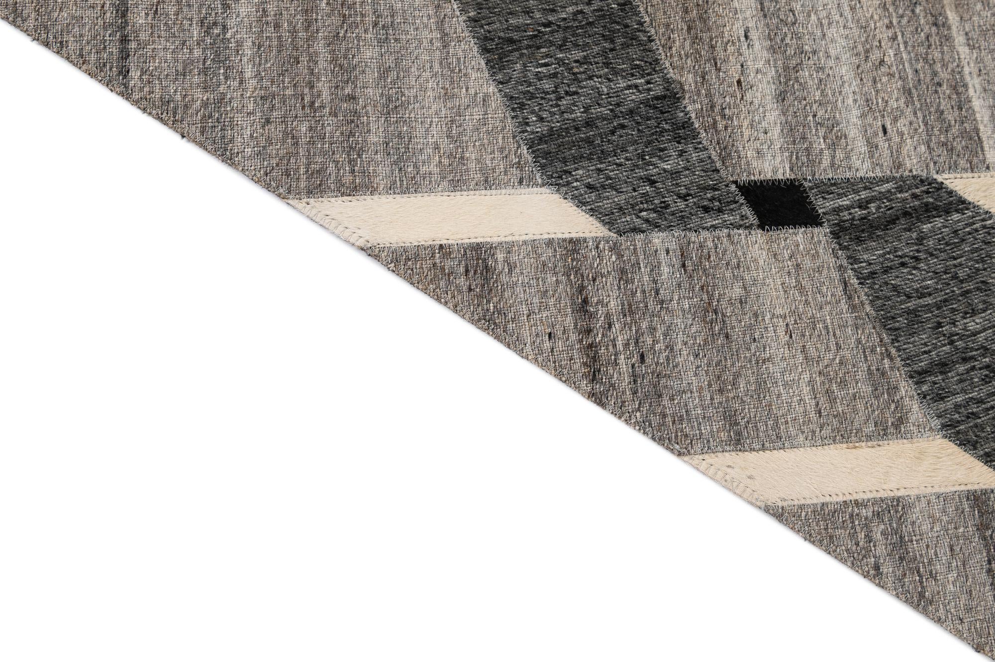 5' 2 x 7' 11 Cowhide - Patchwork Rug