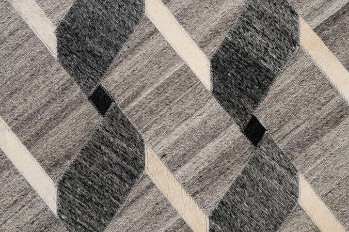 5' 2 x 7' 11 Cowhide - Patchwork Rug