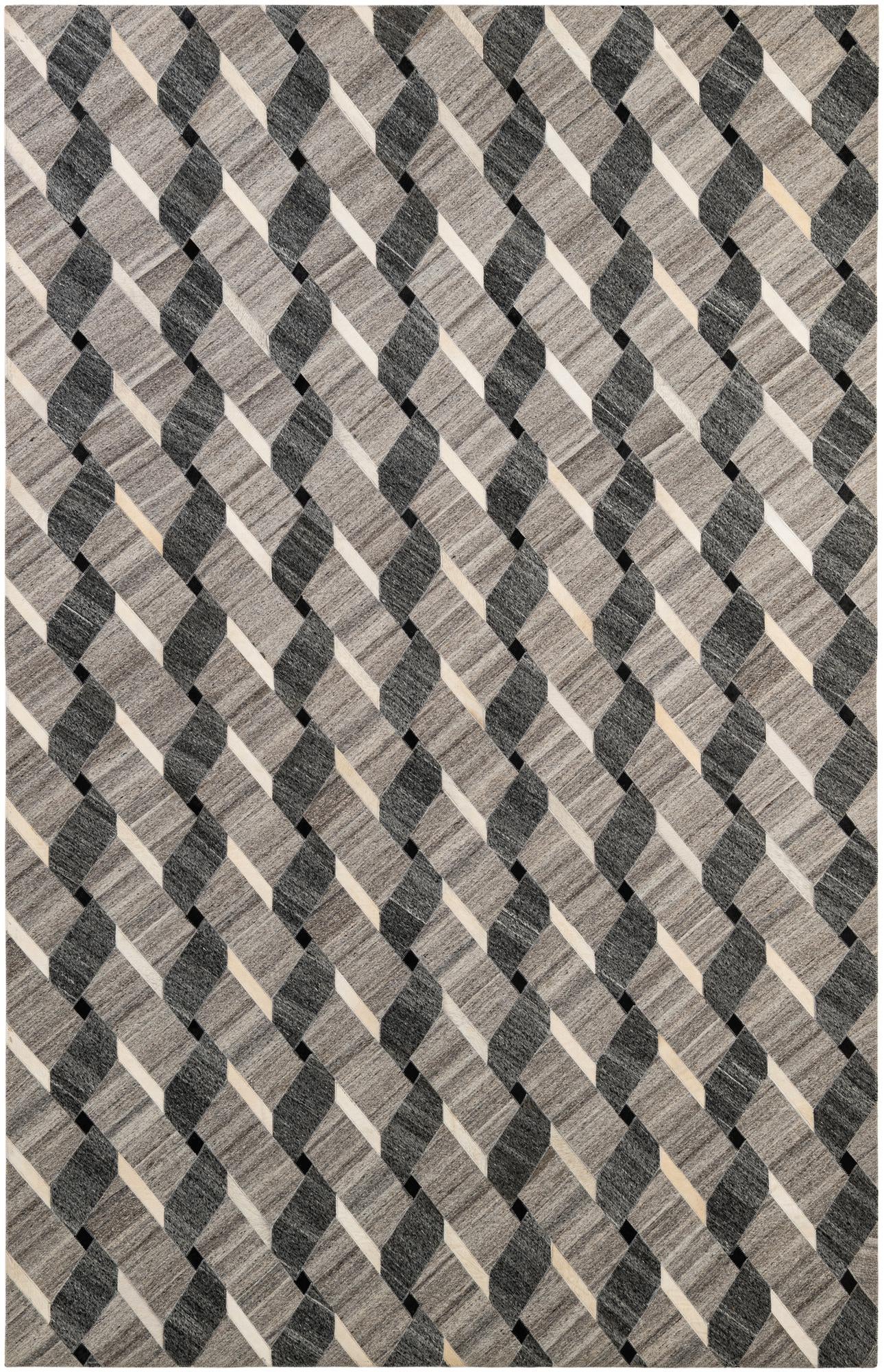 5' 2 x 7' 11 Cowhide - Patchwork Rug