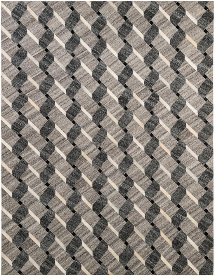 Detail image of 5' 2 x 7' 11 Cowhide - Patchwork Rug