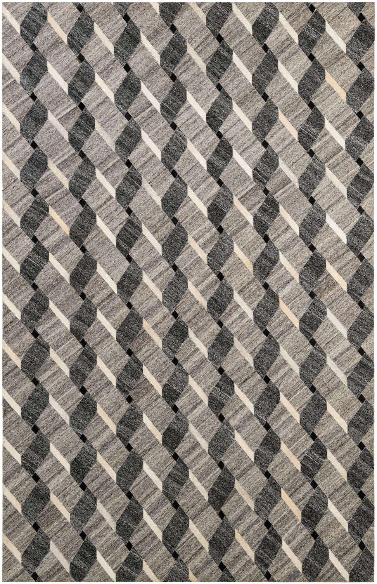 5' 2 x 7' 11 Cowhide - Patchwork Rug