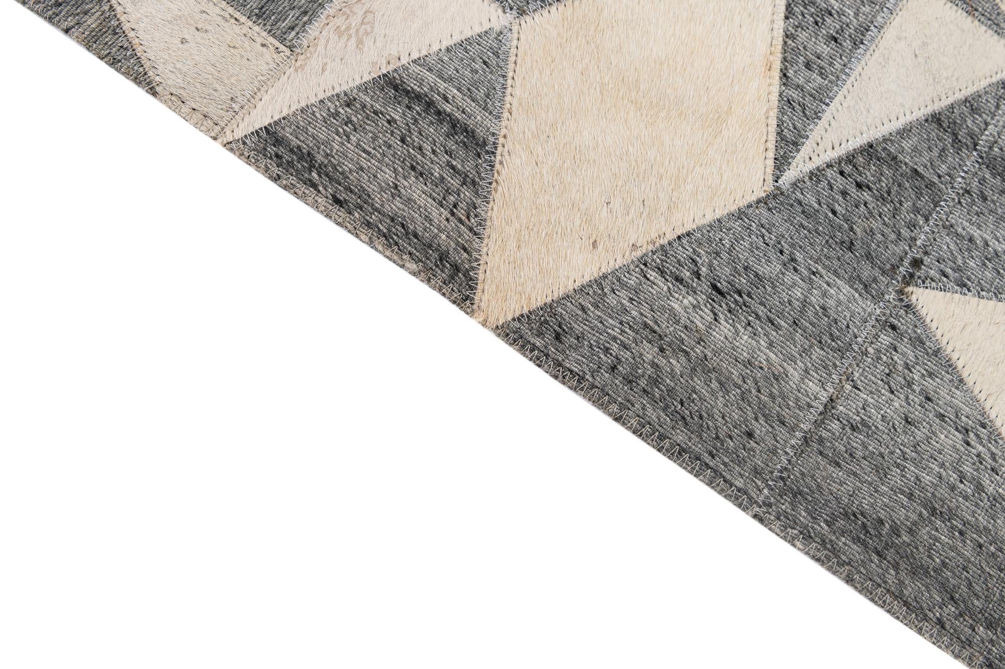 5' 3 x 7' 9 Cowhide - Patchwork Rug