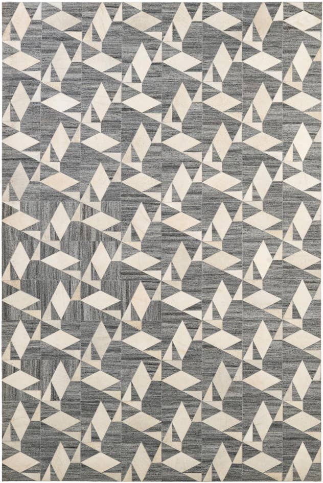 Detail image of 5' 3 x 7' 9 Cowhide - Patchwork Rug