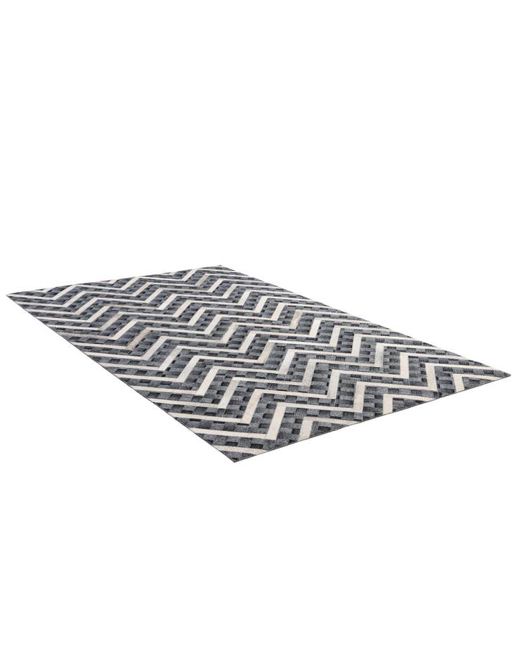 Detail image of 4' 11 x 7' 11 Cowhide - Patchwork Rug