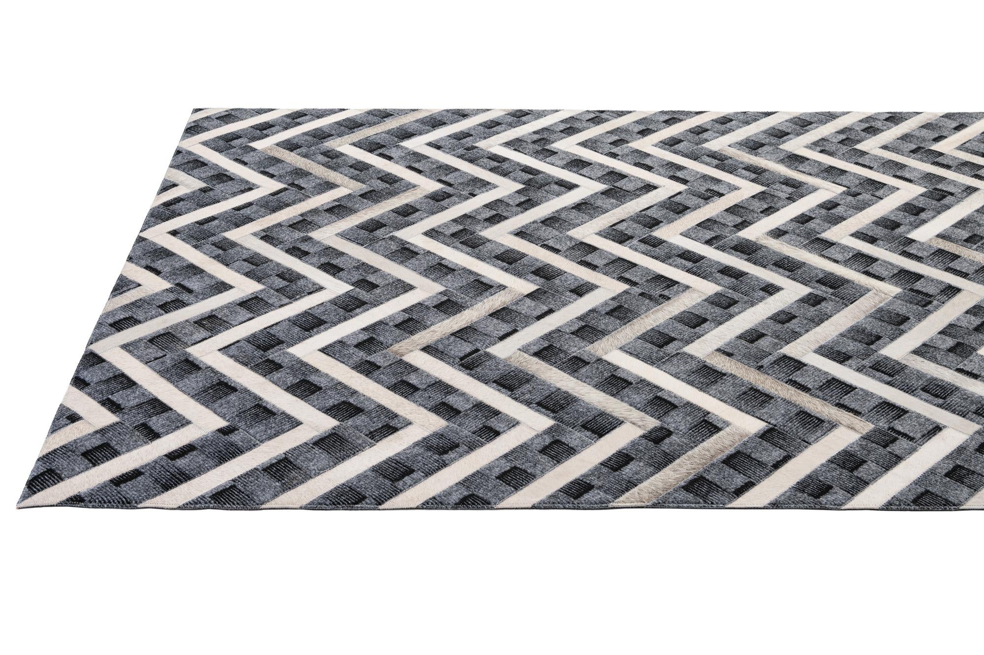 4' 11 x 7' 11 Cowhide - Patchwork Rug