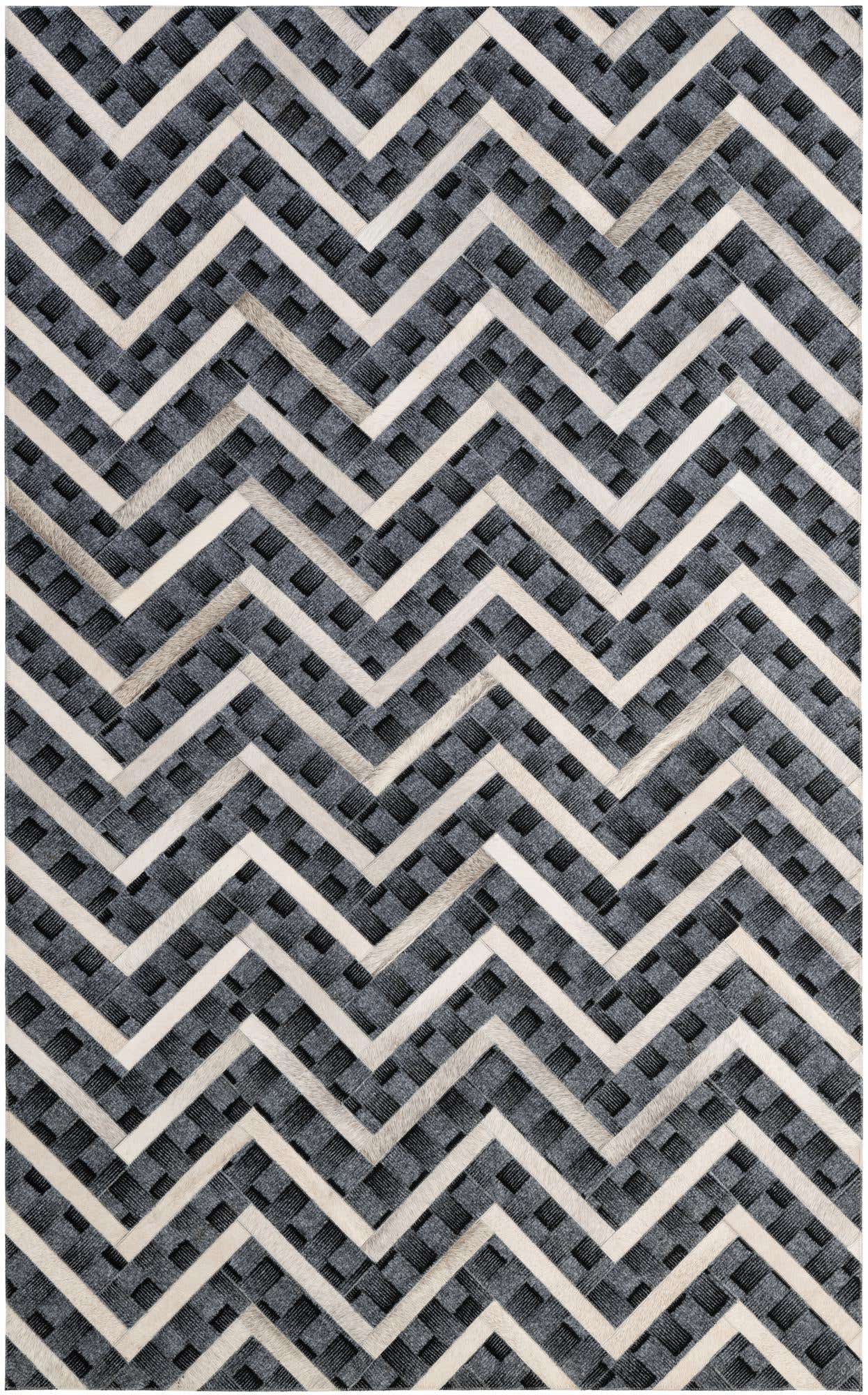4' 11 x 7' 11 Cowhide - Patchwork Rug