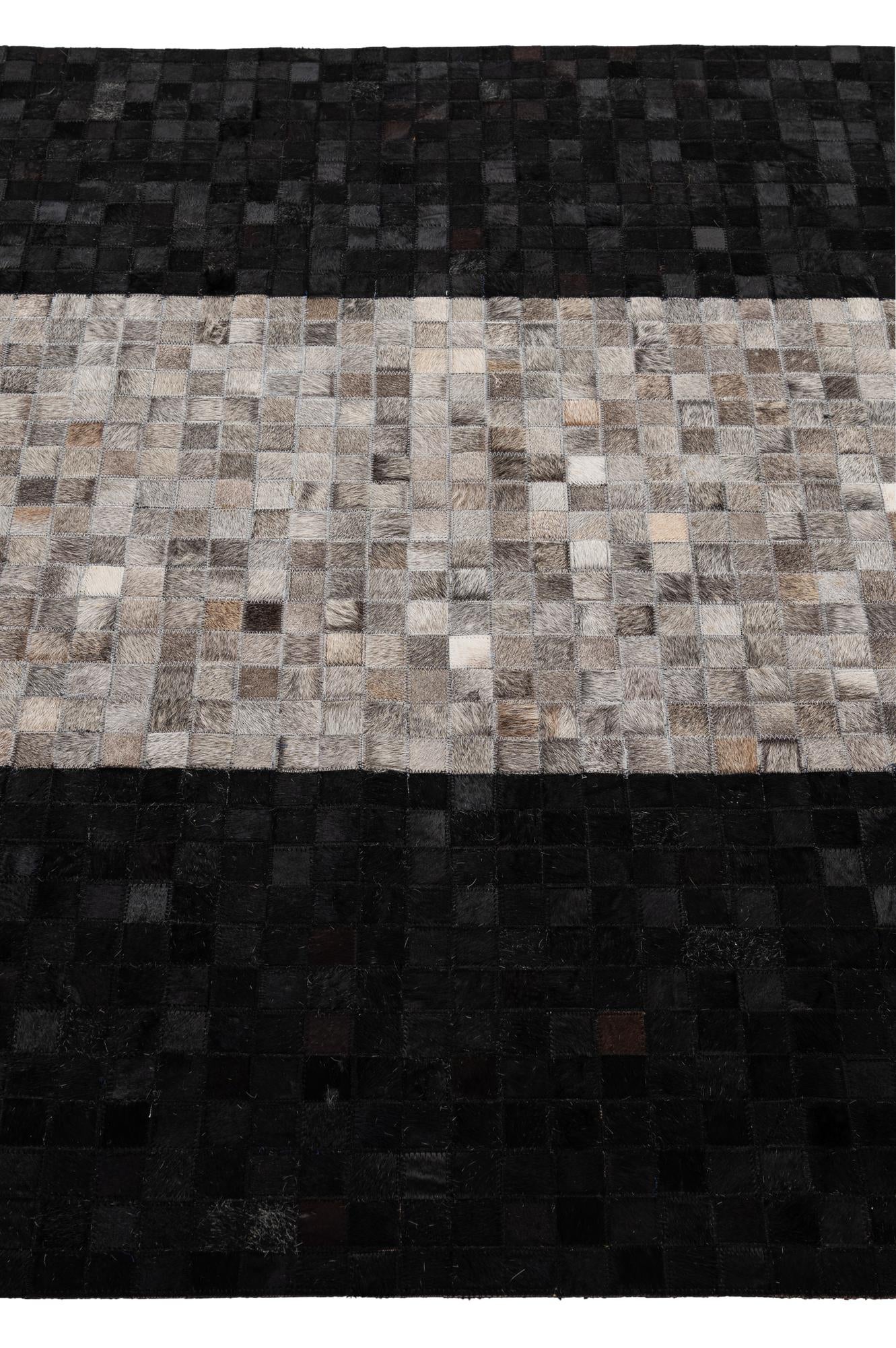 5' x 7' 11 Cowhide - Patchwork Rug