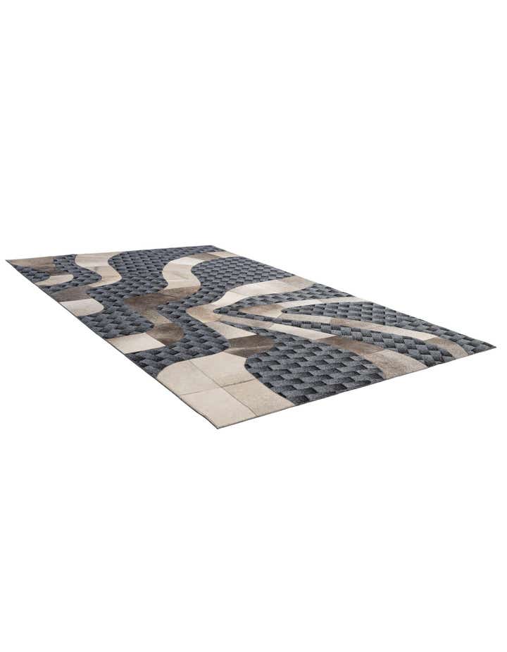 4' 11 x 8' 1 Cowhide - Patchwork Rug