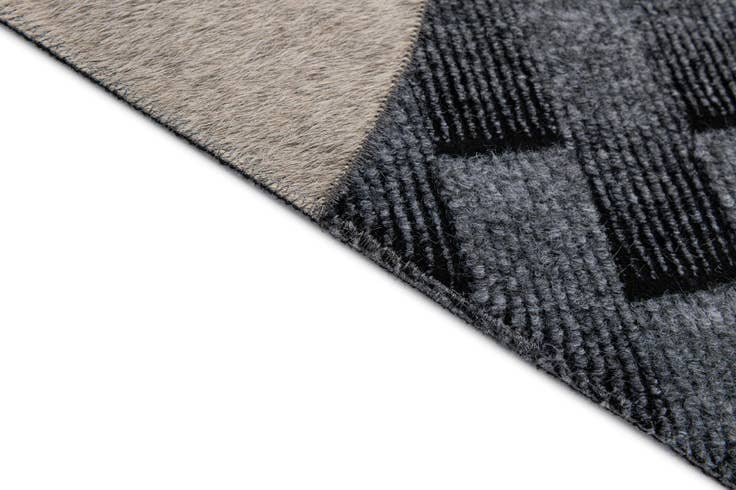 Detail image of 4' 11 x 8' 1 Cowhide - Patchwork Rug
