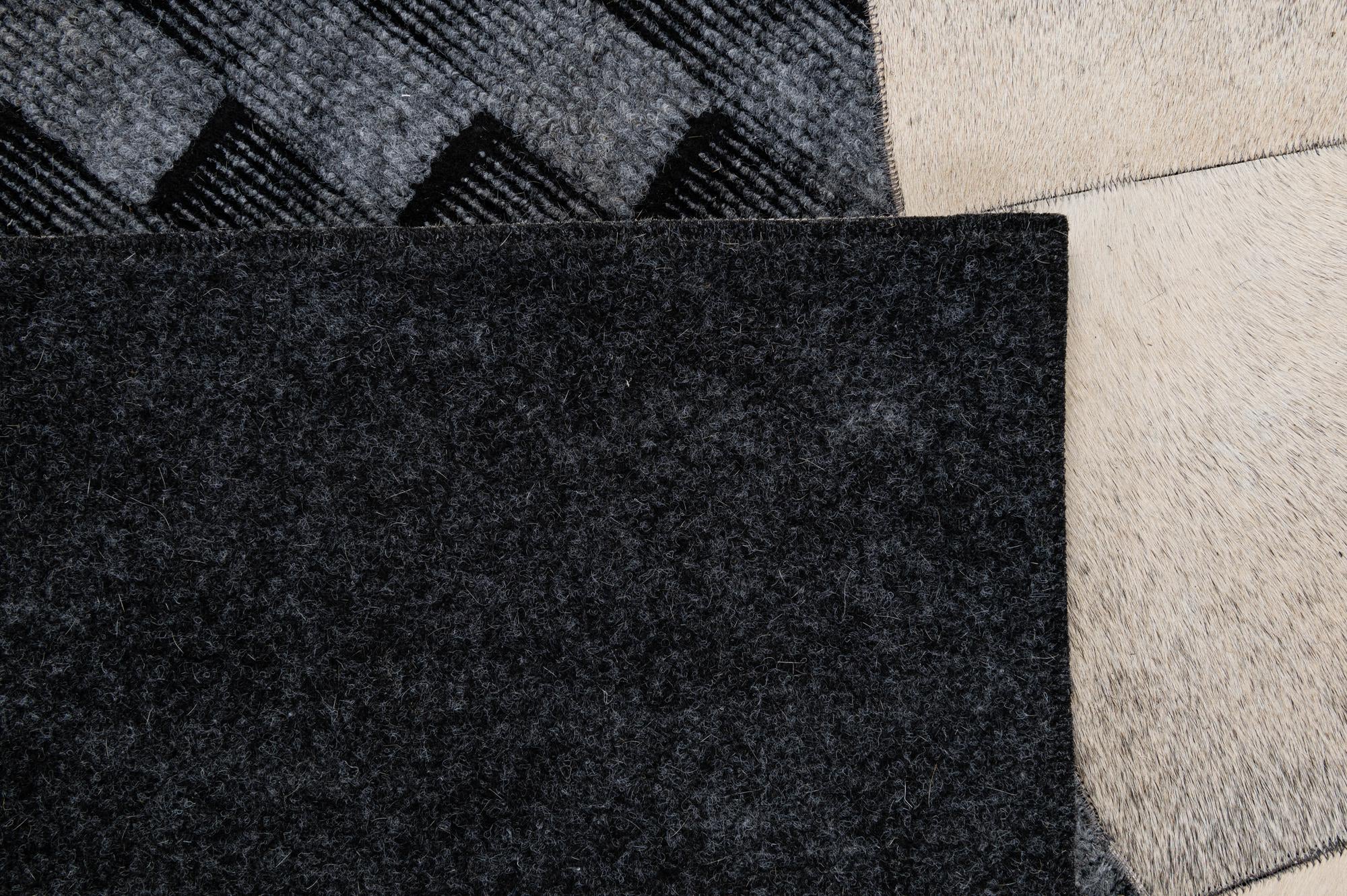 4' 11 x 8' 1 Cowhide - Patchwork Rug
