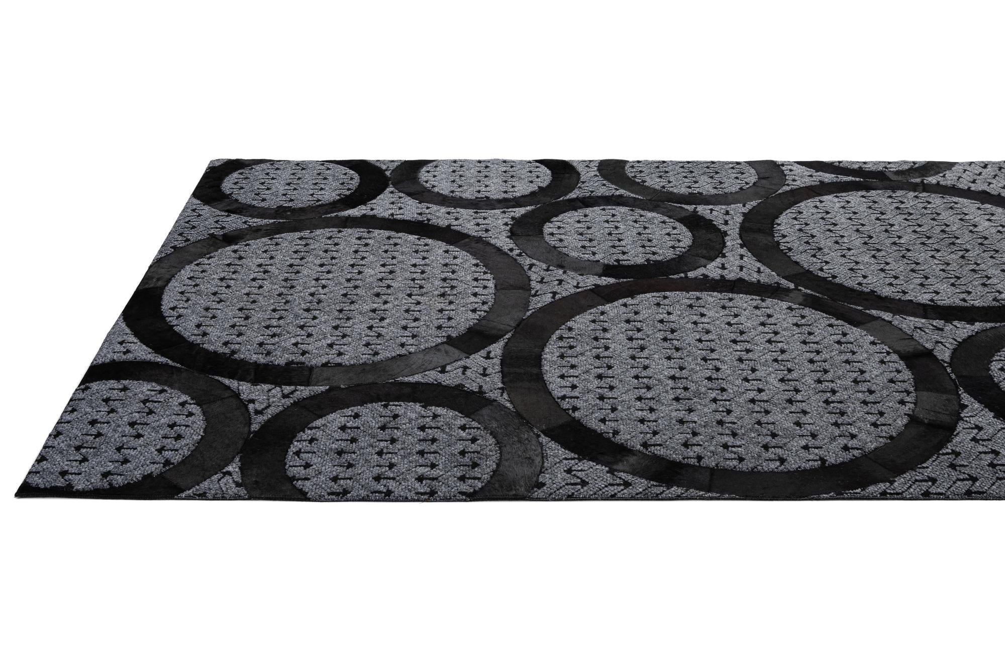 5' 1 x 8' Cowhide - Patchwork Rug