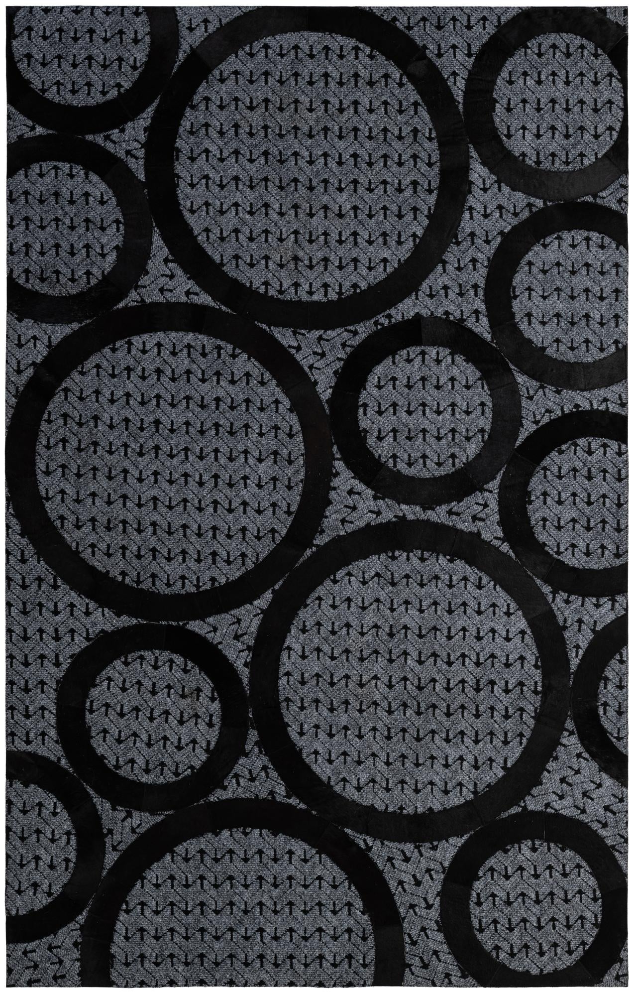 5' 1 x 8' Cowhide - Patchwork Rug